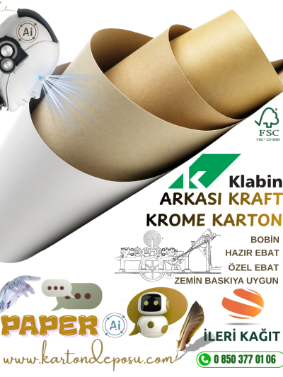 KLABIN Arkası Kraft CKB Krome Karton 285 gr