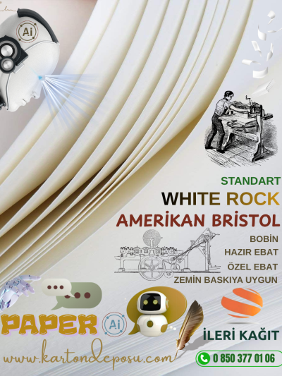 Whıte Rock Amerikan Bristol 350 gr 72x100
