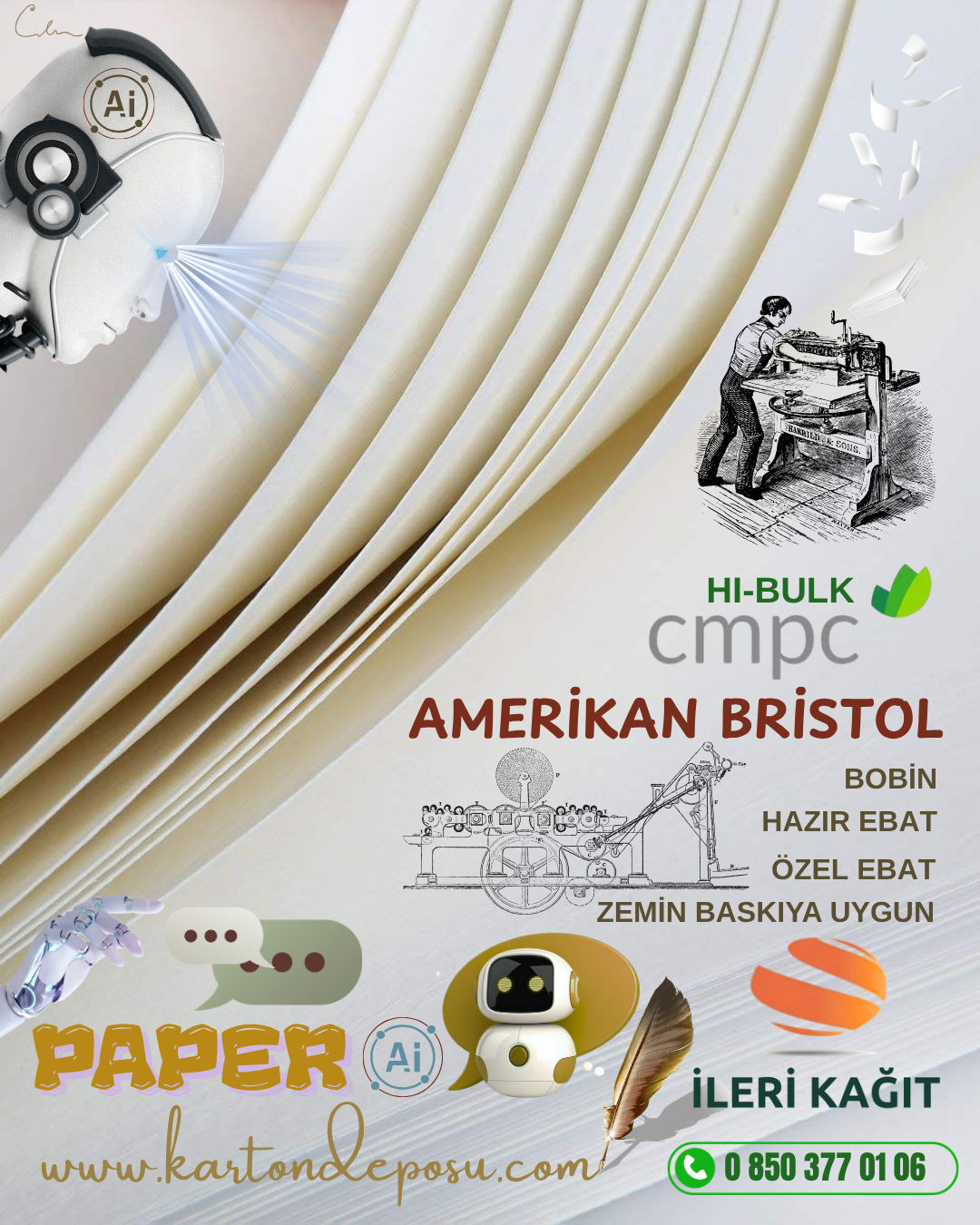 CMPC FSC Amerikan Bristol 195 gr